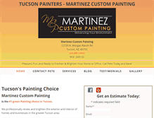 Tablet Screenshot of painttucson.com